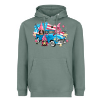 Sage American truck gnomes Heavyweight Hoodie - FaDigitalArtStudio