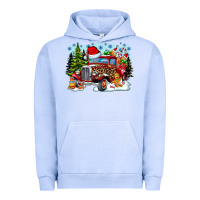 Pigment Grape Ice Christmas truck Urban Hoodie - CowhideDigitalArt