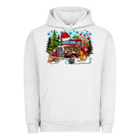 Pigment Lunar Rock Christmas truck Urban Hoodie - CowhideDigitalArt