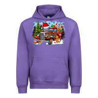 Tulip Christmas truck Urban Hoodie - CowhideDigitalArt