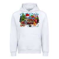 White Christmas truck Urban Hoodie - CowhideDigitalArt