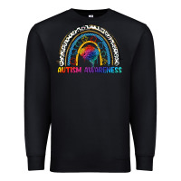 Black Autism Awareness rainbow Premium Sweatshirt - FaDigitalArtStudio