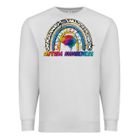 Dove Grey Autism Awareness rainbow Premium Sweatshirt - FaDigitalArtStudio