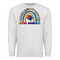 Oatmeal Heather Autism Awareness rainbow Premium Sweatshirt - FaDigitalArtStudio