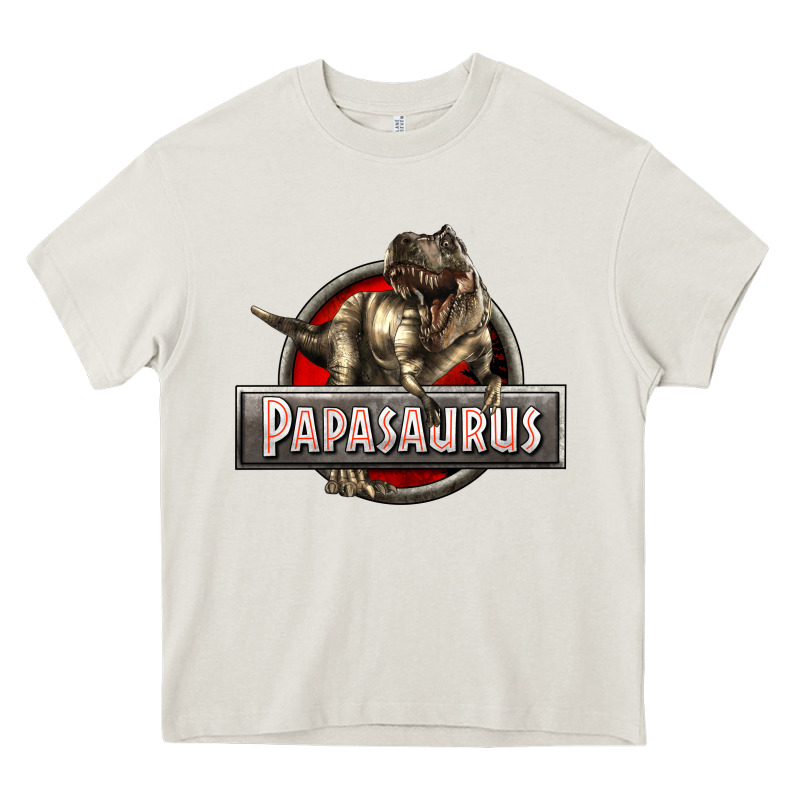 Papasaurus T-rex Heavy Core Tee by LillyAllenDesigns | Teevron