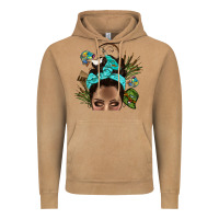 Vintage Camel Lake Camping Afro Messy Bun Bbs Vintage Hoodie - BundleAndBundleShop