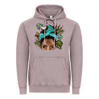 Vintage Zinc Lake Camping Afro Messy Bun Bbs Vintage Hoodie - BundleAndBundleShop