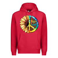 Cardinal Hippie Soul with Sunflower and Leopard Background Premium Hoodie - JahusDesignShop