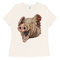Bone american yorkshire pig face Ladies Tee - LillyAllenDesigns