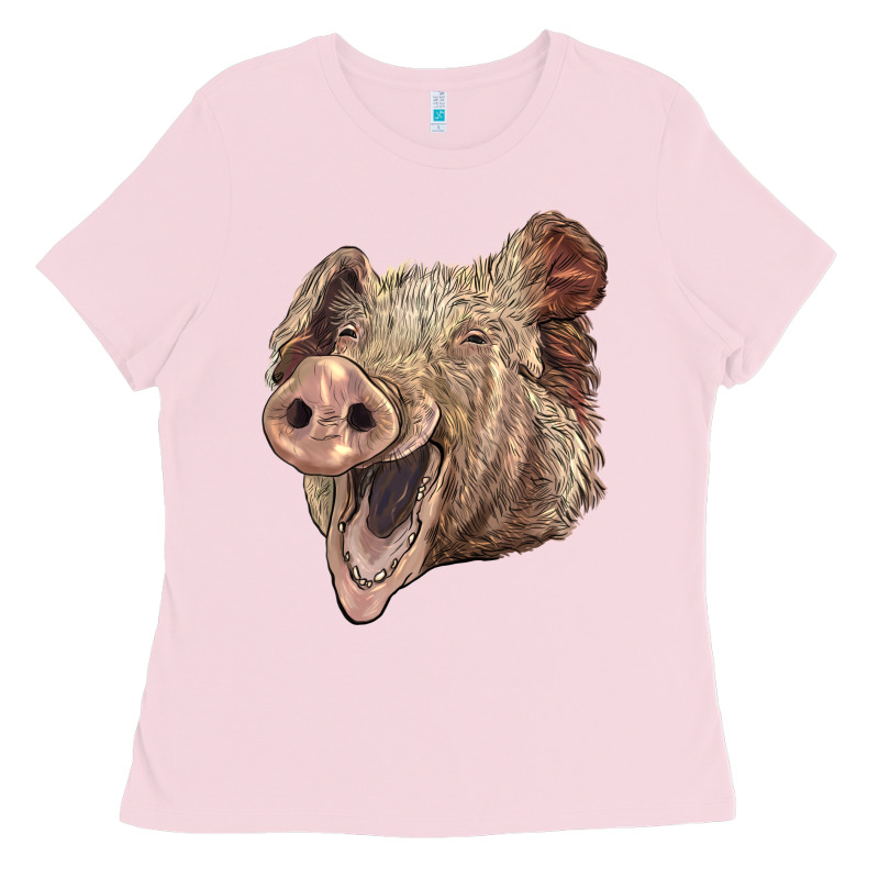American Yorkshire Pig Face Ladies Tee by LillyAllenDesigns | Teevron