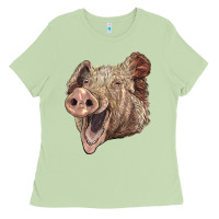 Matcha american yorkshire pig face Ladies Tee - LillyAllenDesigns