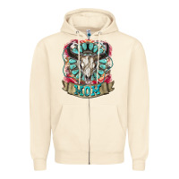 Sandshell Mom Bull Skull Mother's Day Zipper Hoodie - CowGirlArtShop
