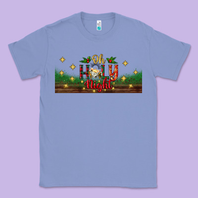 Oh Holy Night Classic Tee Designed By Bundleandbundleshop