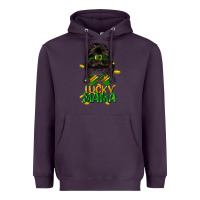 Plum lucky mama St. Patricks Day Heavyweight Hoodie - FaDigitalArtStudio