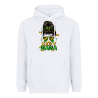 White lucky mama St. Patricks Day Heavyweight Hoodie - FaDigitalArtStudio