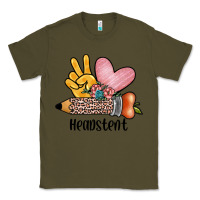 Army Green peace love headstent Classic Tee - JahusDesignShop