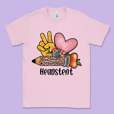 Peace Love Headstent Classic Tee Designed By Jahusdesignshop