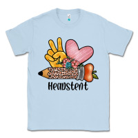 Dusty Blue peace love headstent Classic Tee - JahusDesignShop