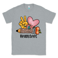 Heather Grey peace love headstent Classic Tee - JahusDesignShop