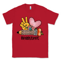Red peace love headstent Classic Tee - JahusDesignShop