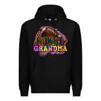 Black football grandma Premium Hoodie - OliviaCreatesArt