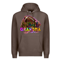 Coffee football grandma Premium Hoodie - OliviaCreatesArt