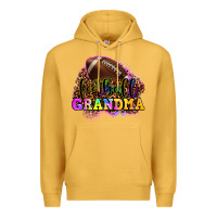 Mustard football grandma Premium Hoodie - OliviaCreatesArt