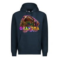 Navy football grandma Premium Hoodie - OliviaCreatesArt