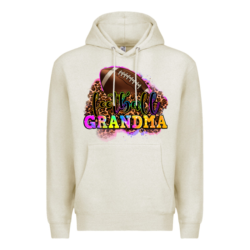 Football Grandma Premium Hoodie by OliviaCreatesArt | Teevron