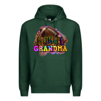 Sports Green football grandma Premium Hoodie - OliviaCreatesArt