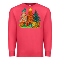 Cardinal christmas basketball trees bbs Premium Sweatshirt - BundleAndBundleShop