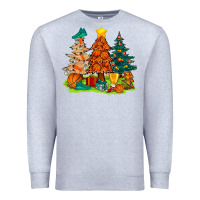 Heather Grey christmas basketball trees bbs Premium Sweatshirt - BundleAndBundleShop