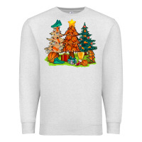 Oatmeal Heather christmas basketball trees bbs Premium Sweatshirt - BundleAndBundleShop