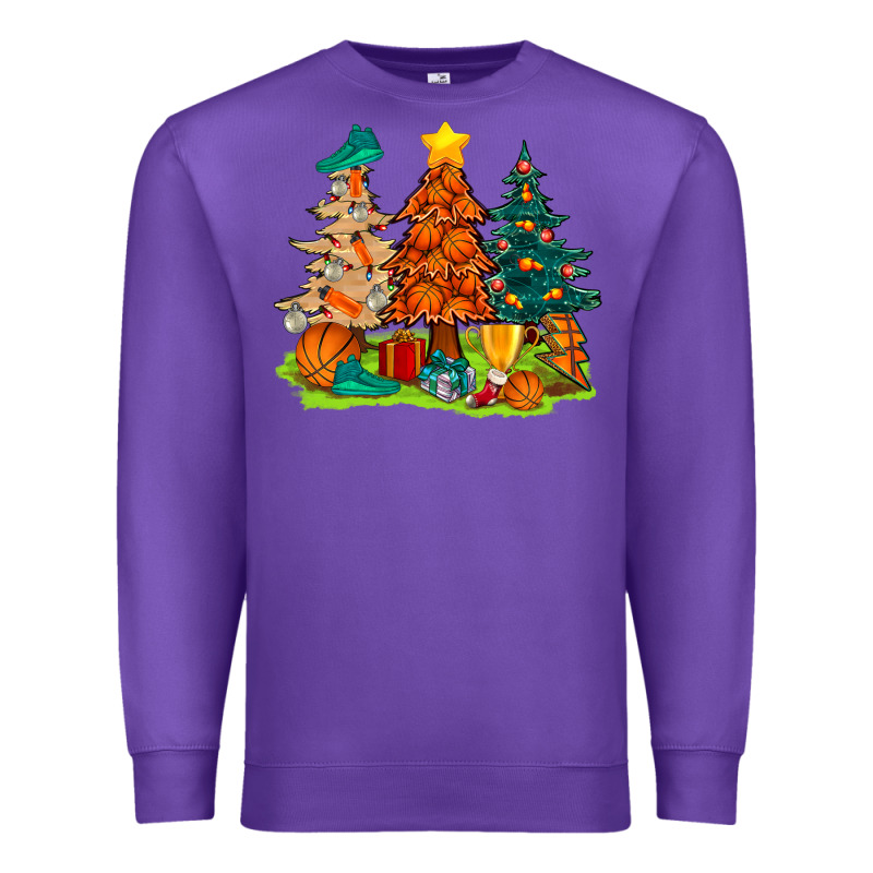 Christmas Basketball Trees Bbs Premium Sweatshirt by BundleAndBundleShop | Teevron