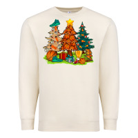 Sandshell christmas basketball trees bbs Premium Sweatshirt - BundleAndBundleShop