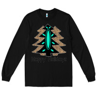 Black Happy Holidays Tree Long Sleeve Tee - Bettercallsaul