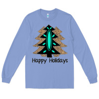 Colony Blue Happy Holidays Tree Long Sleeve Tee - Bettercallsaul