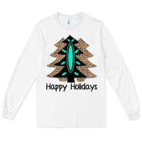 White Happy Holidays Tree Long Sleeve Tee - Bettercallsaul