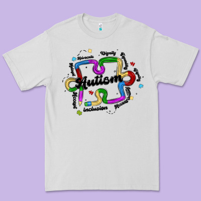 Autism Teacher Pencil Premium Tee Designed By Maliassmallbusiness
