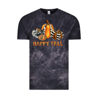 Cloud Black happy fall Vintage Tee - JahusDesignShop