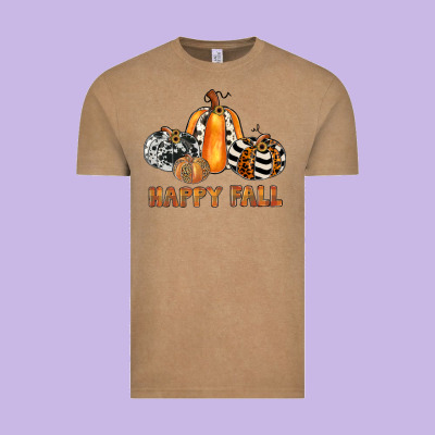Happy Fall Vintage Tee Designed By Jahusdesignshop