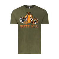 Vintage Olive happy fall Vintage Tee - JahusDesignShop