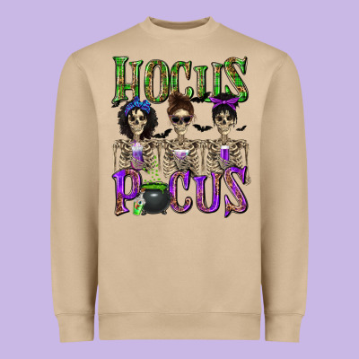 Hocus Pocus With Skeletons Heavyweight Sweatshirt Designed By Texasbilliewilder
