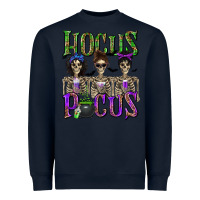 Navy Hocus Pocus with Skeletons Heavyweight Sweatshirt - texasbilliewilder