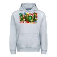 Heather Grey Christmas teacher Urban Hoodie - CowhideDigitalArt