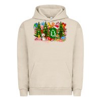 Pigment French Oak Christmas teacher Urban Hoodie - CowhideDigitalArt