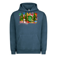 Pigment Midnight Navy Christmas teacher Urban Hoodie - CowhideDigitalArt