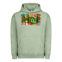 Pigment Oil Green Christmas teacher Urban Hoodie - CowhideDigitalArt