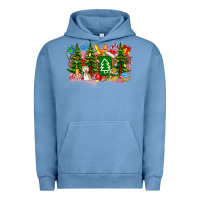 Pigment Pebble Blue Christmas teacher Urban Hoodie - CowhideDigitalArt