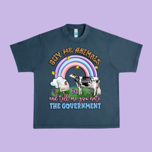 Buy Me Animals And Tell Me You Hate The Government Urban Heavy Tee Designed By Lillyallendesigns